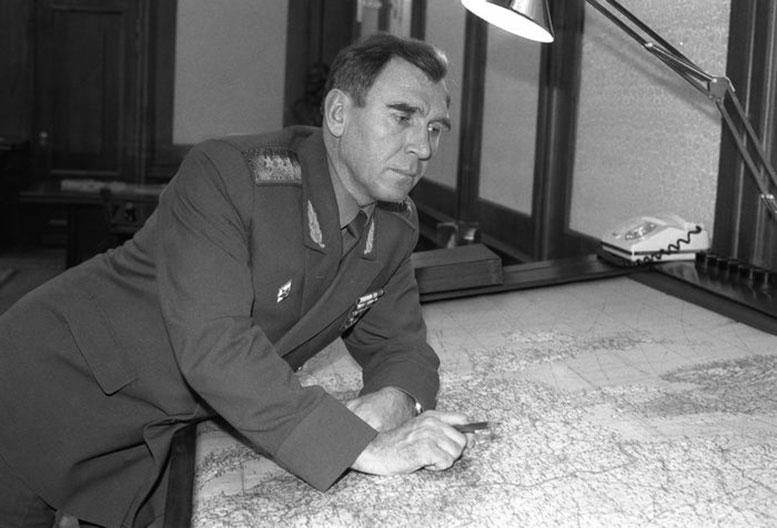 М.А. Моисеев в Генеральном штабе ВС СССР, январь 1989 г. ФОТО ТАСС.